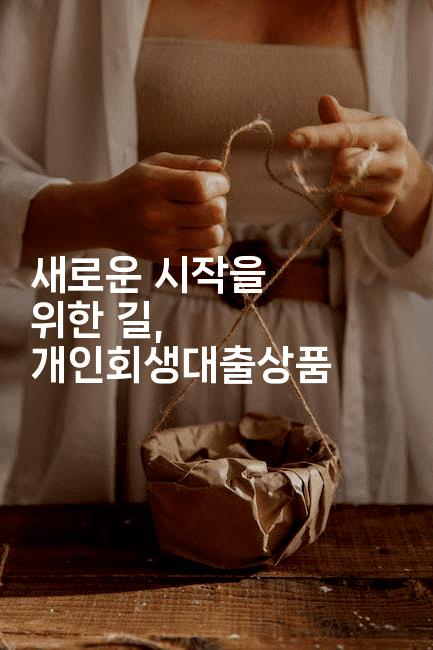 새로운 시작을 위한 길, 개인회생대출상품