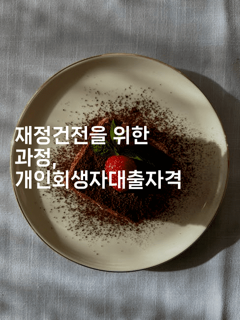 재정건전을 위한 과정, 개인회생자대출자격-블래콜