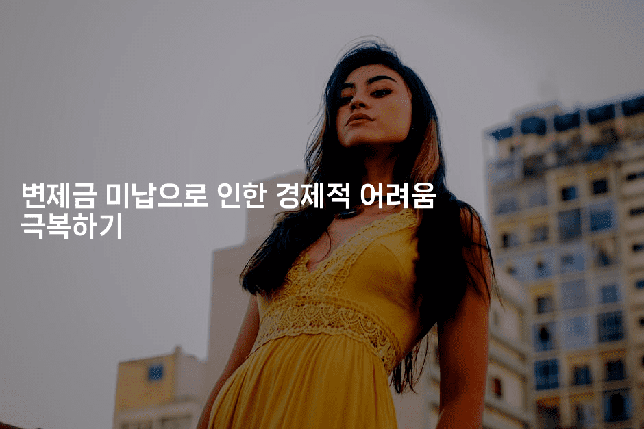 변제금 미납으로 인한 경제적 어려움 극복하기-블래콜